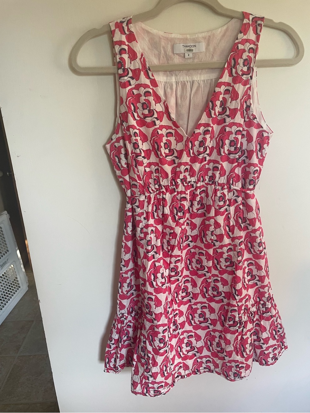 Thakoon Floral Ruffle Feminine Mini Dress Size 2